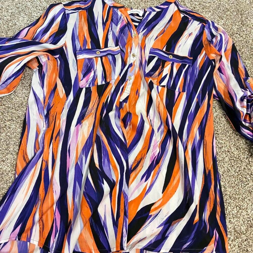 Calvin-klein Women's Multi Blouse